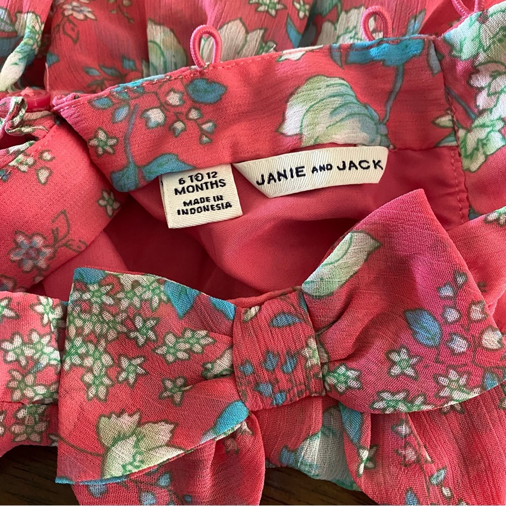 Janie and Jack Special Occasion Floral Tiered Ruffle Dress - Picture 9 of 9